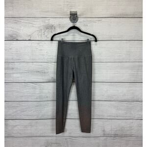 Beyond Yoga Women's Gray Rose Gold Metallic Ombre Active Leggings Size Small